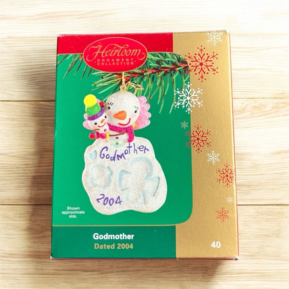 Carlton Cards Heirloom Collection Christmas Godmother 2004 Tree Ornament Angelic